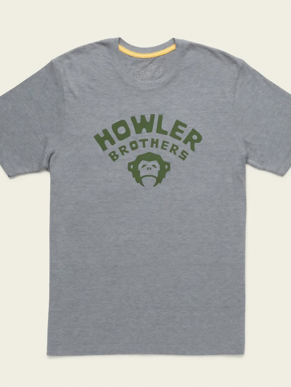 Howler Brothers Camp Monkey T-Shirt - Grey & Green - Size Medium